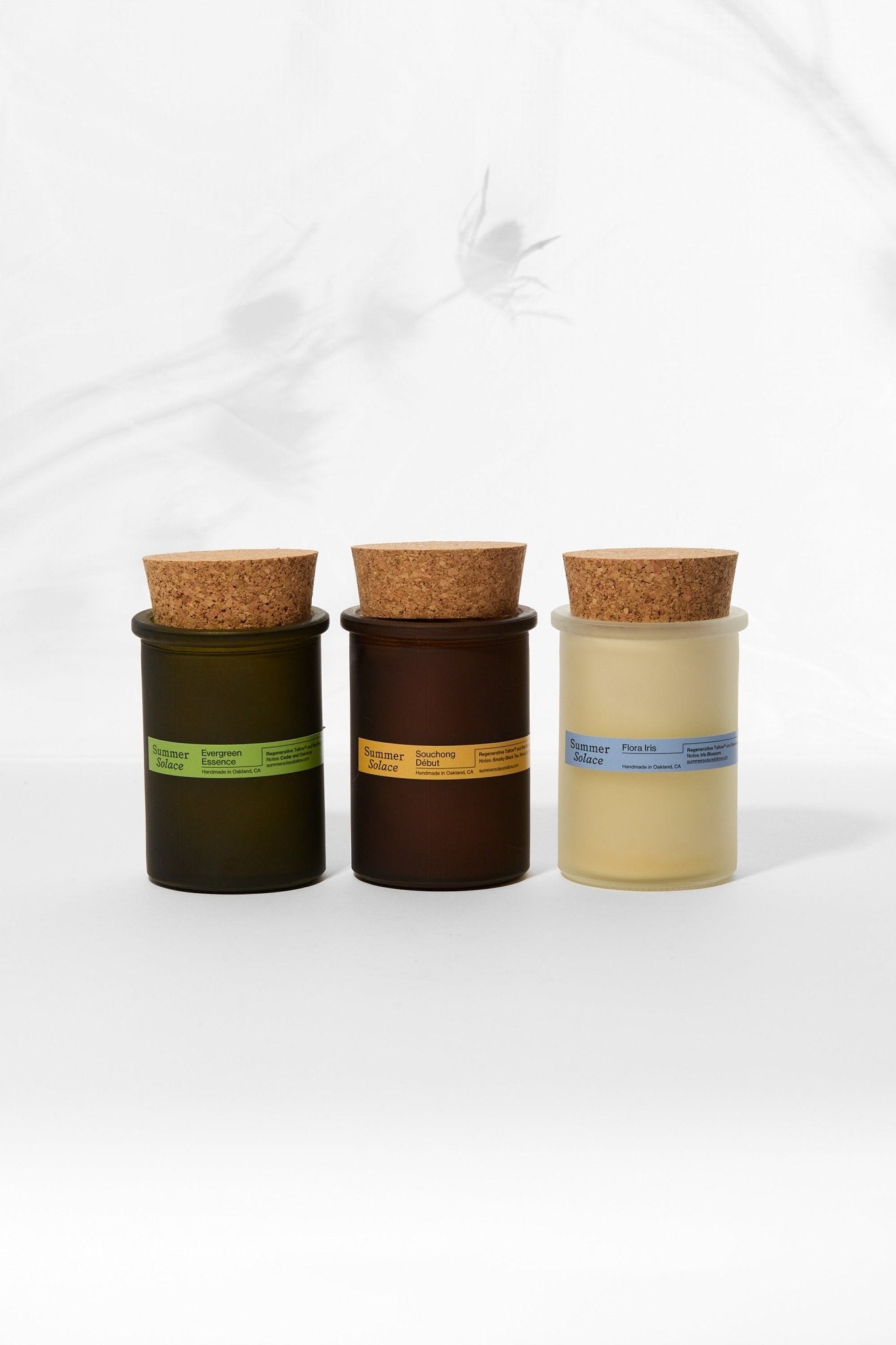 Tallow Candle Set – Core Collection | Full Size Trio – Elise Hatsuko