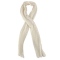 White Small Cashmere Plain Scarf