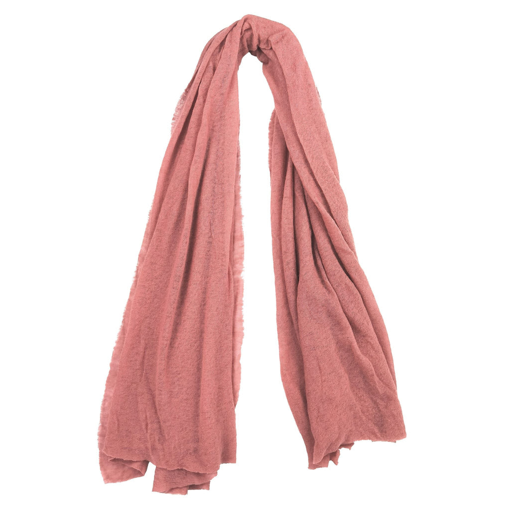 Blush Pink Small Cashmere Plain Scarf