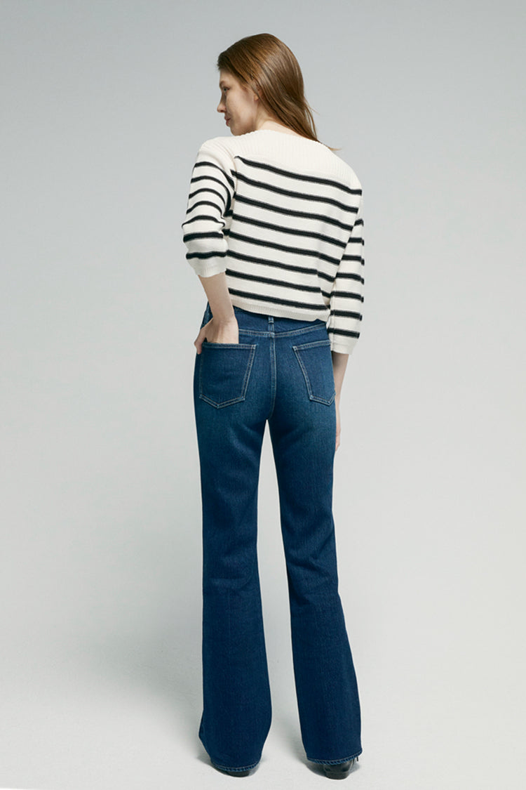 Barbara High Rise Bootcut Jeans HJ004