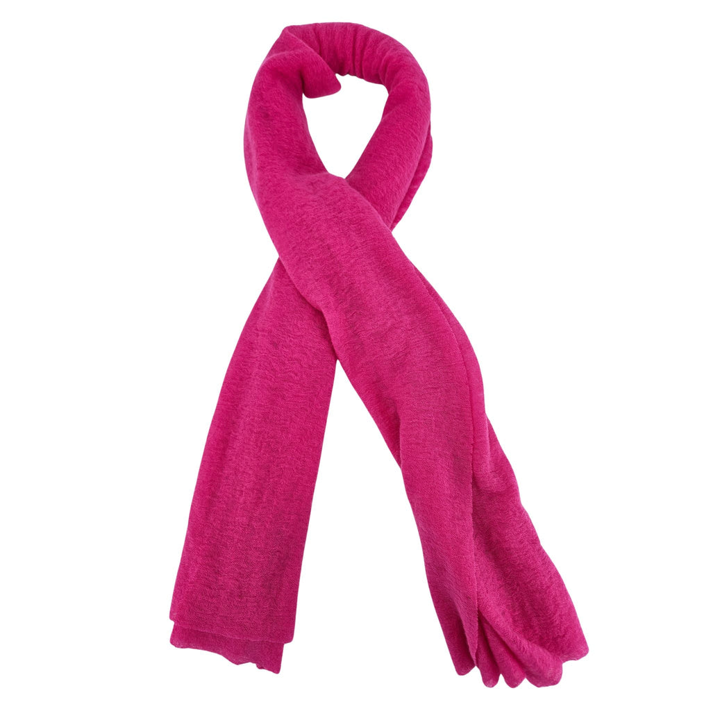 Fuchsia Large Cashmere Plain Stole