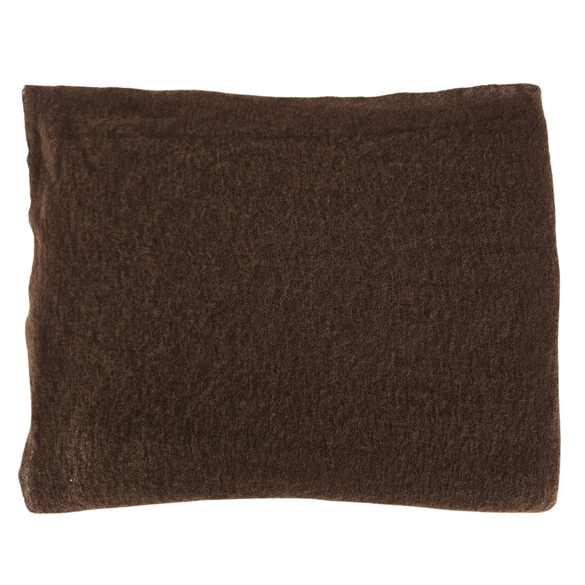 Small Brown Cashmere Plain Scarf