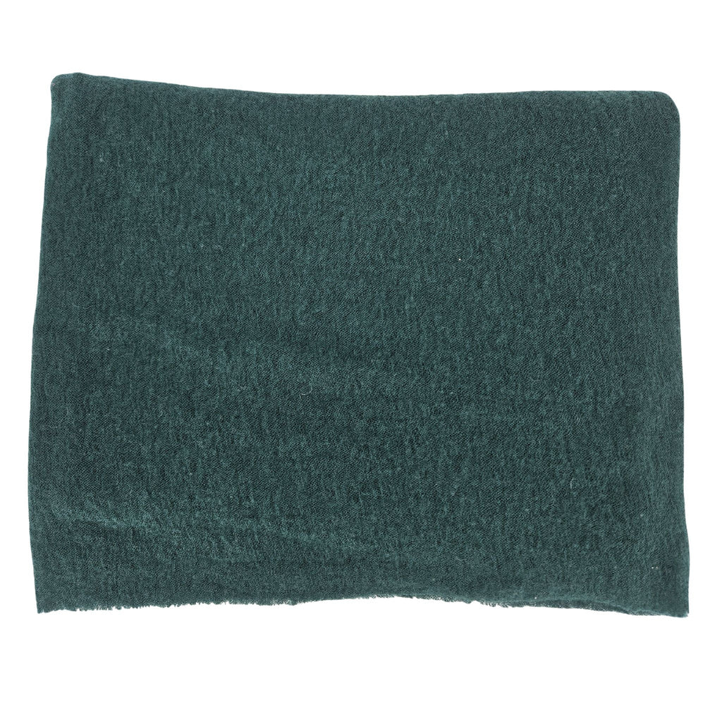 Dk Green Large Cashmere Plain Stole