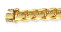 Miami Cuban Solid White/Yellow/Rose Gold Handmade Necklace , 18mm, 16-30 Inch