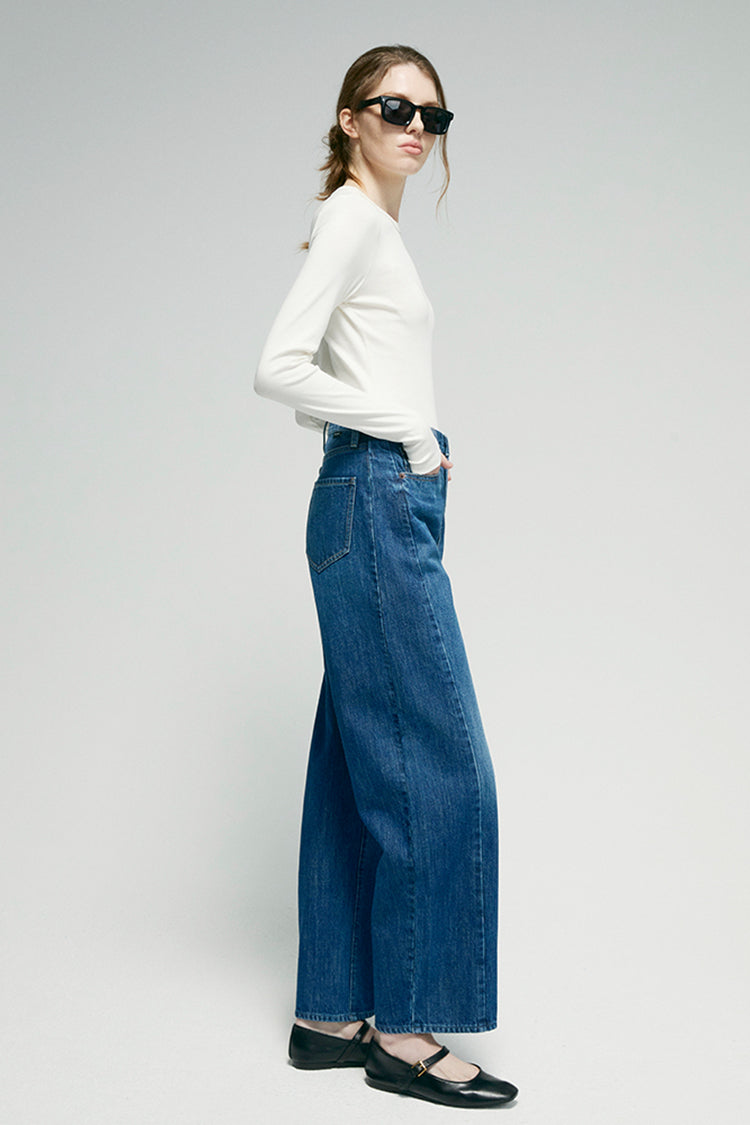 Crush Curve Ankle Jeans HJ052
