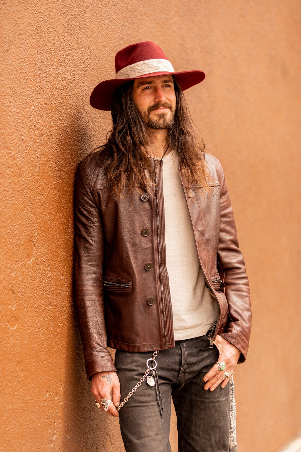 Maroon Western Hat