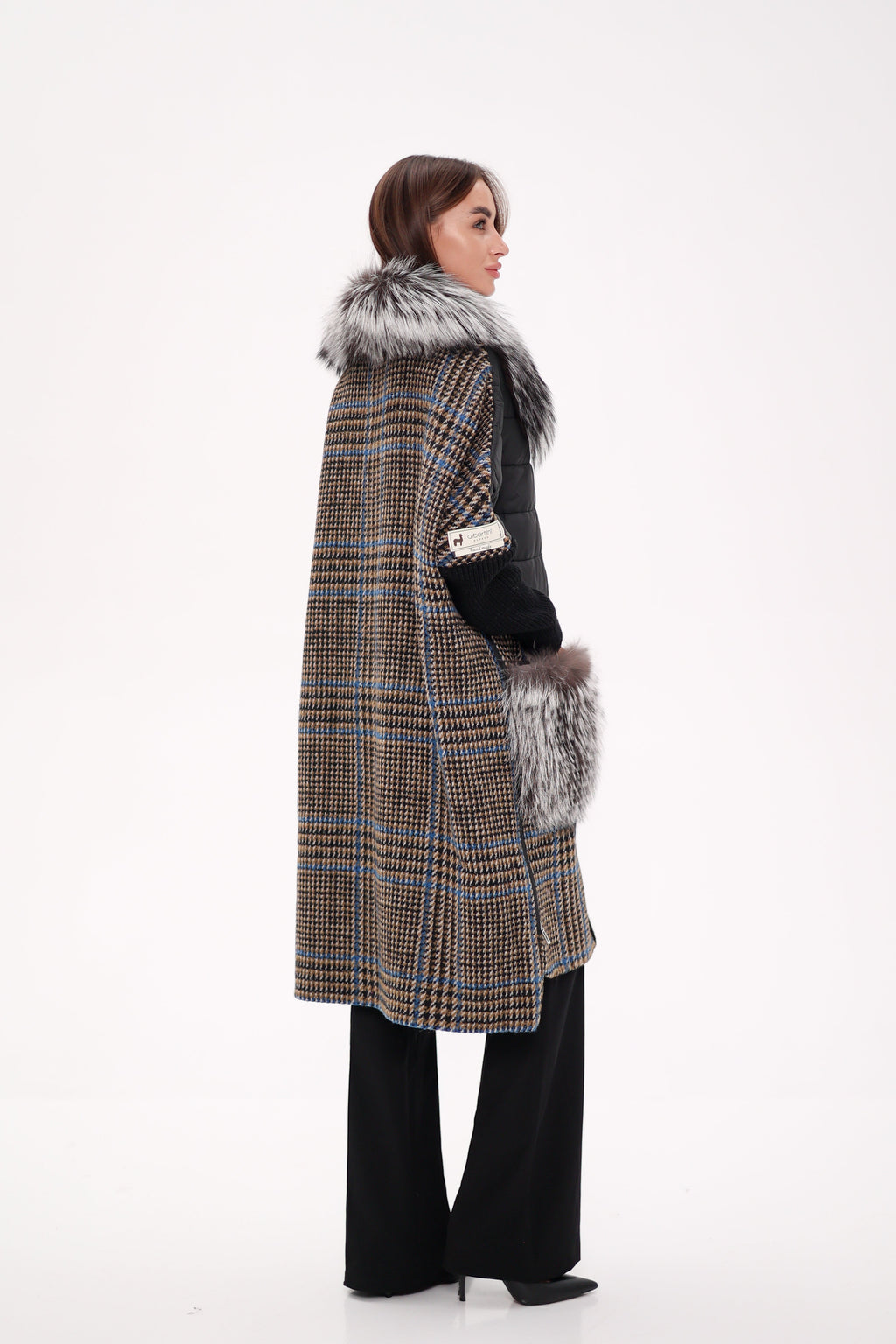 Saga®Furs Silver Fox Wool Cashmere Coat