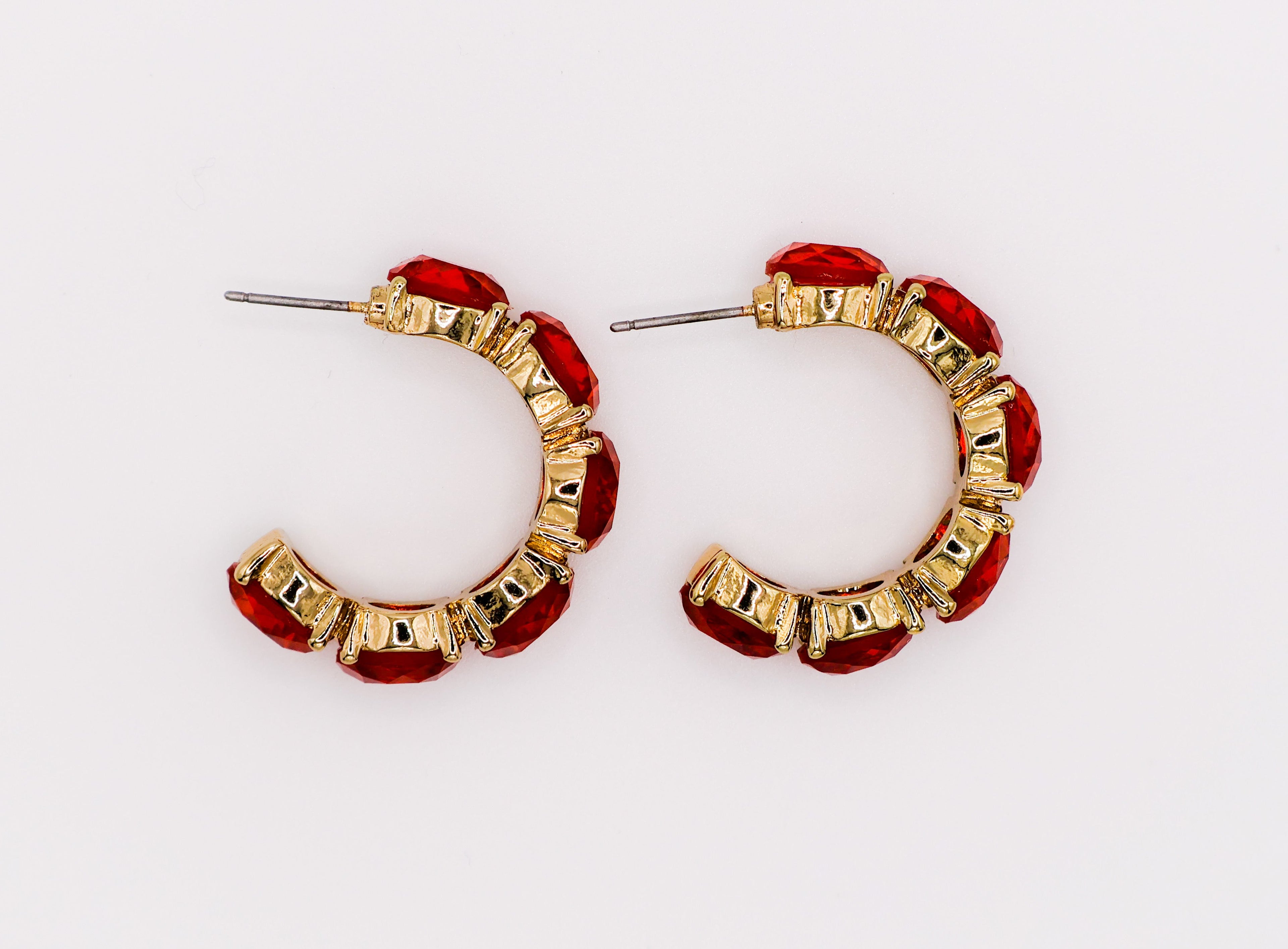 Crimson Elegance Earrings – Luxury Red Statement Earrings