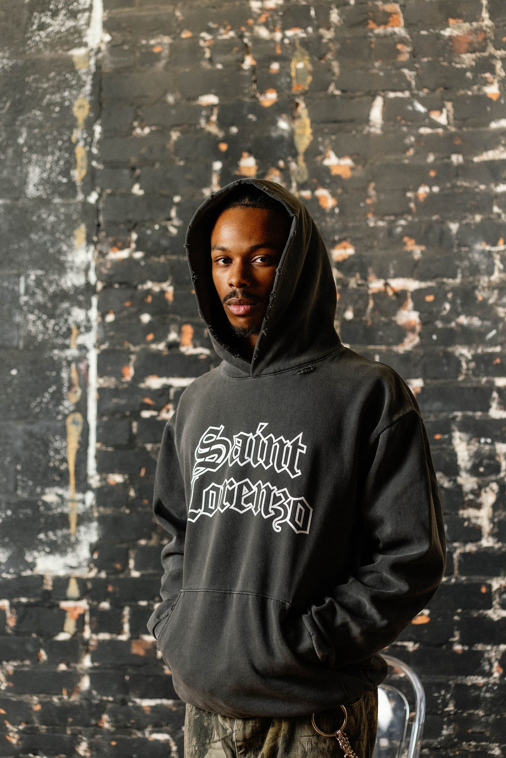 DISTRESSED HOODIE