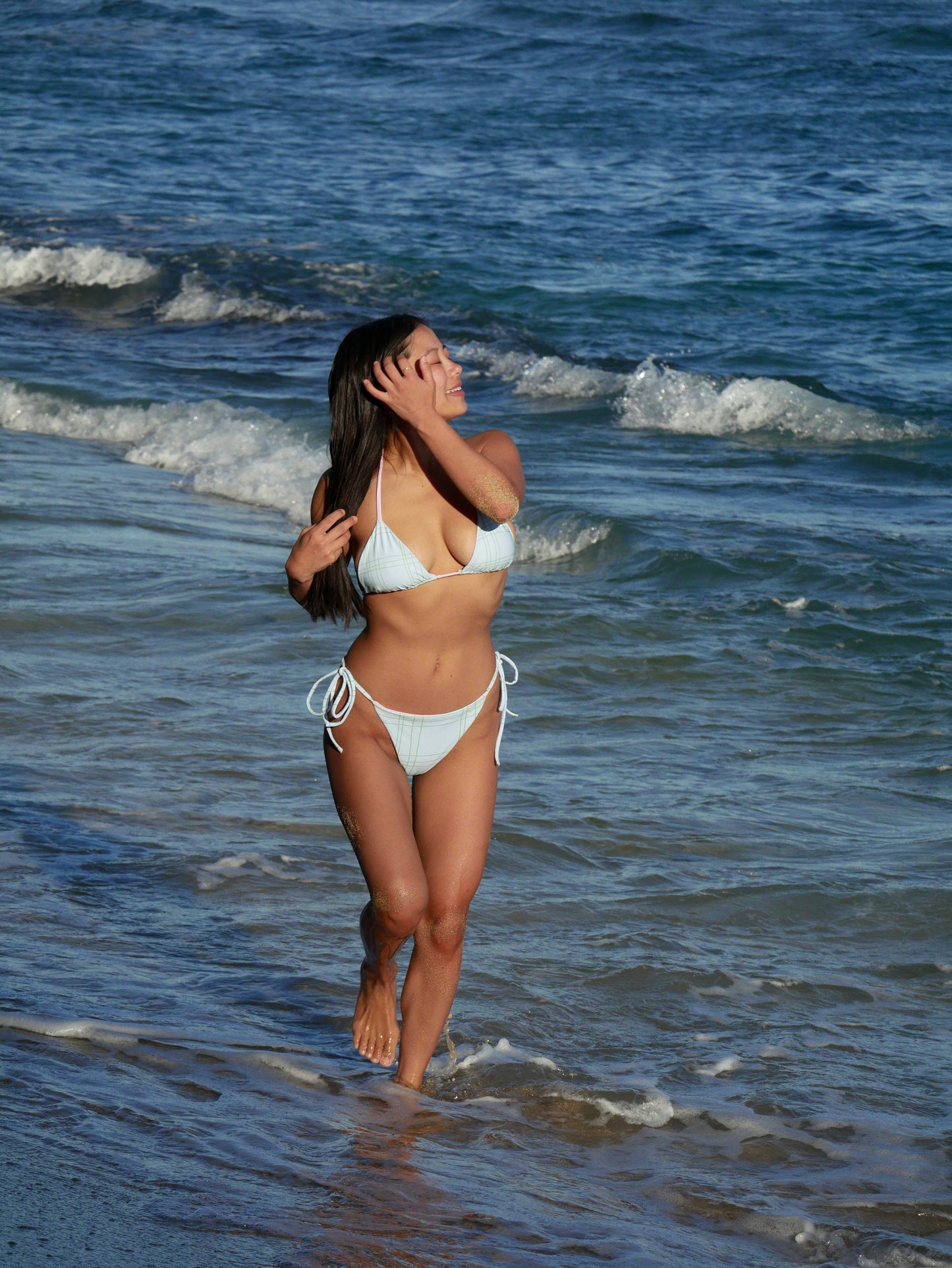 Coastal Plaid Bikini – Fall 2025