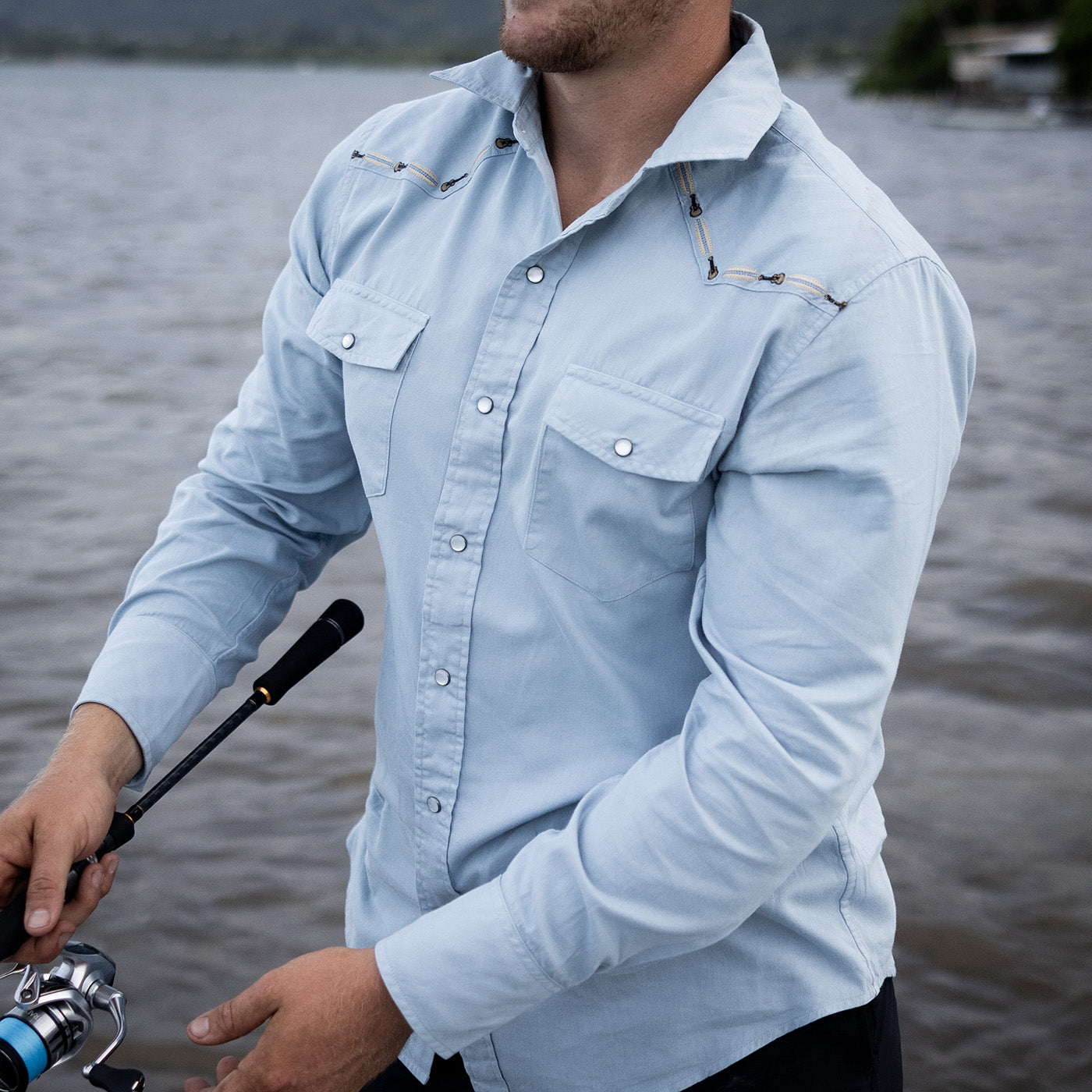 Surfboard & Ukulele Western Shirt