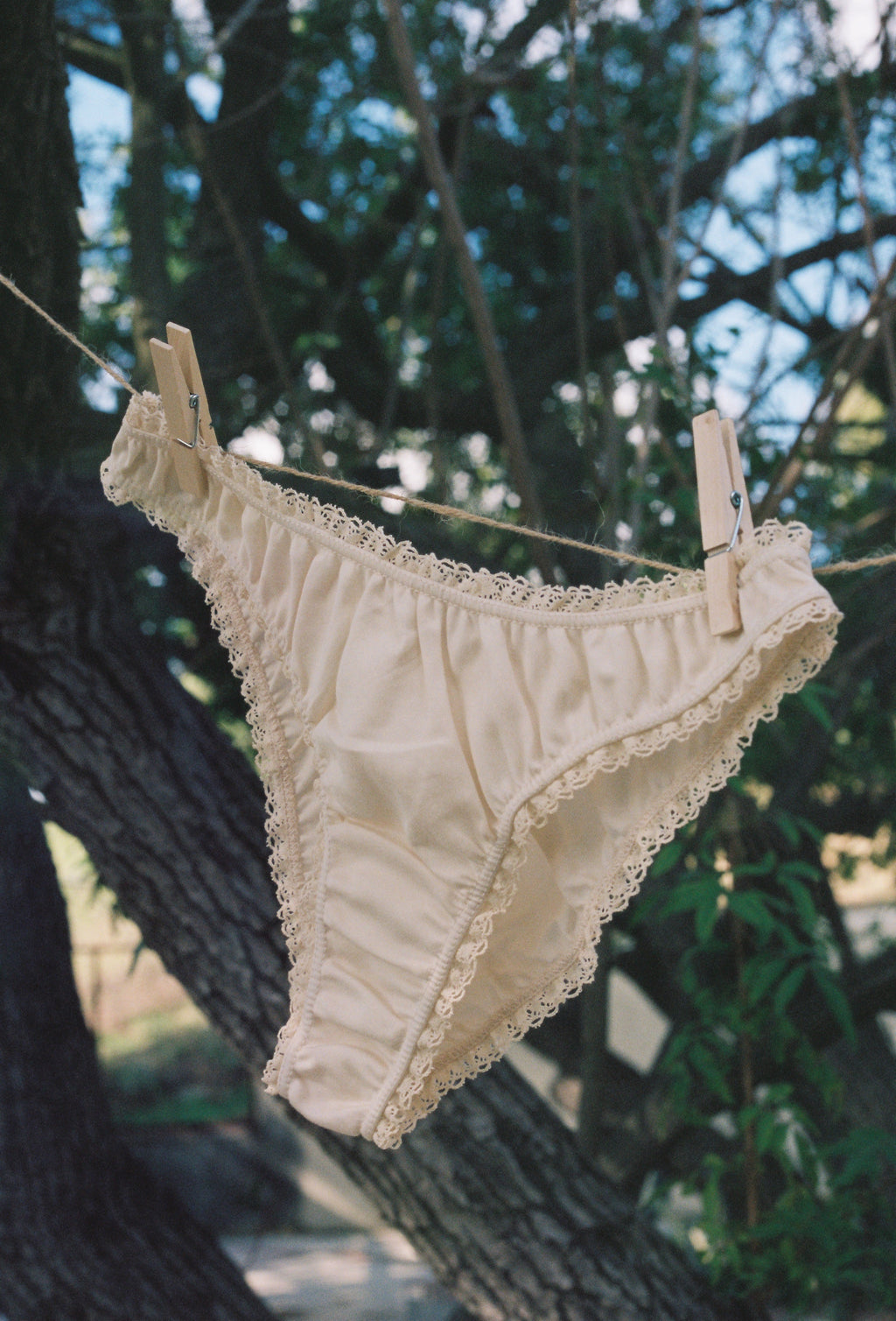 The natural frilly panties