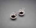 Italian Silver Sphere Earwire Earrings