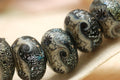 10204821 - Six Sable Celestial Rondelle Beads