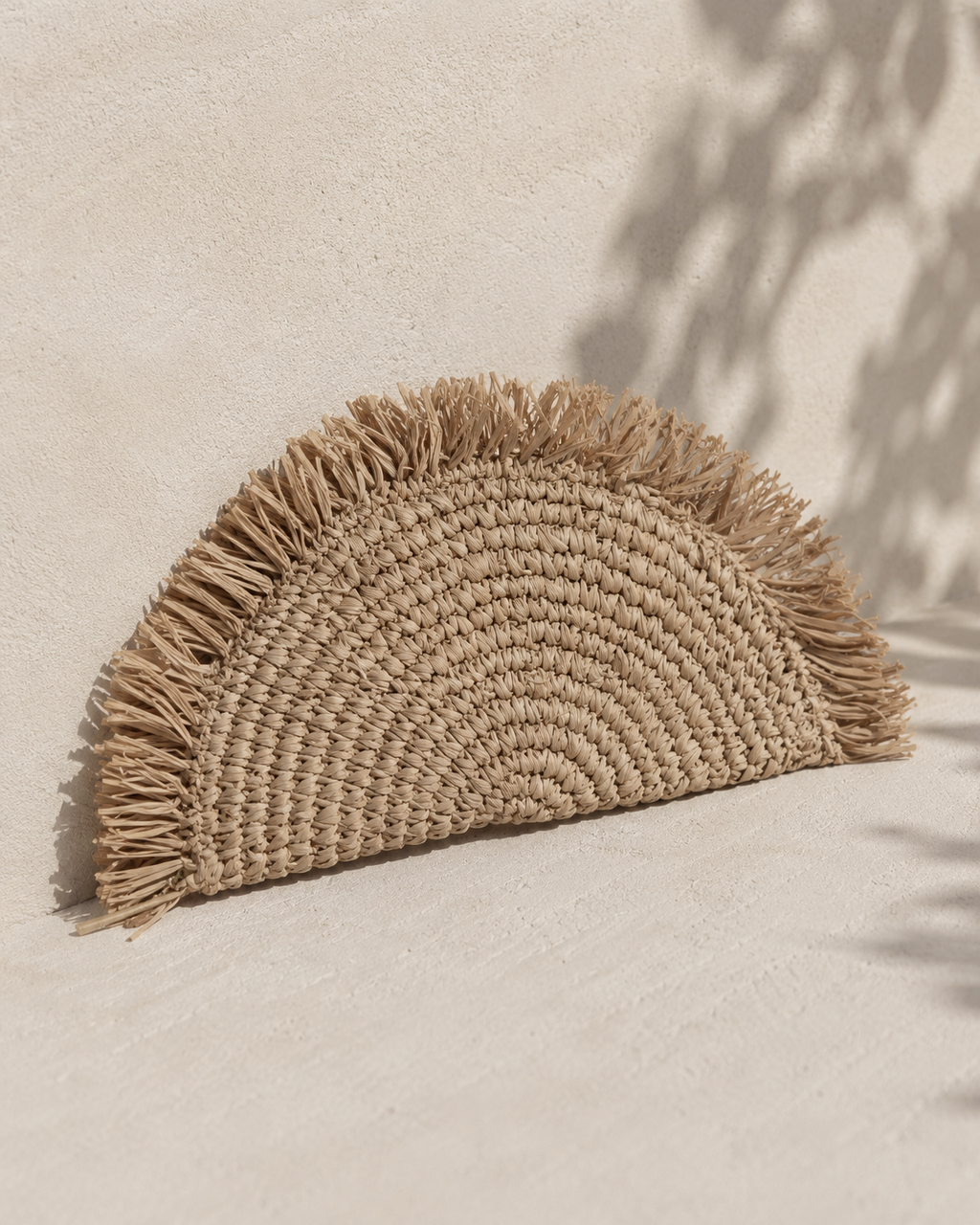 Seagrass Half Moon Clutch