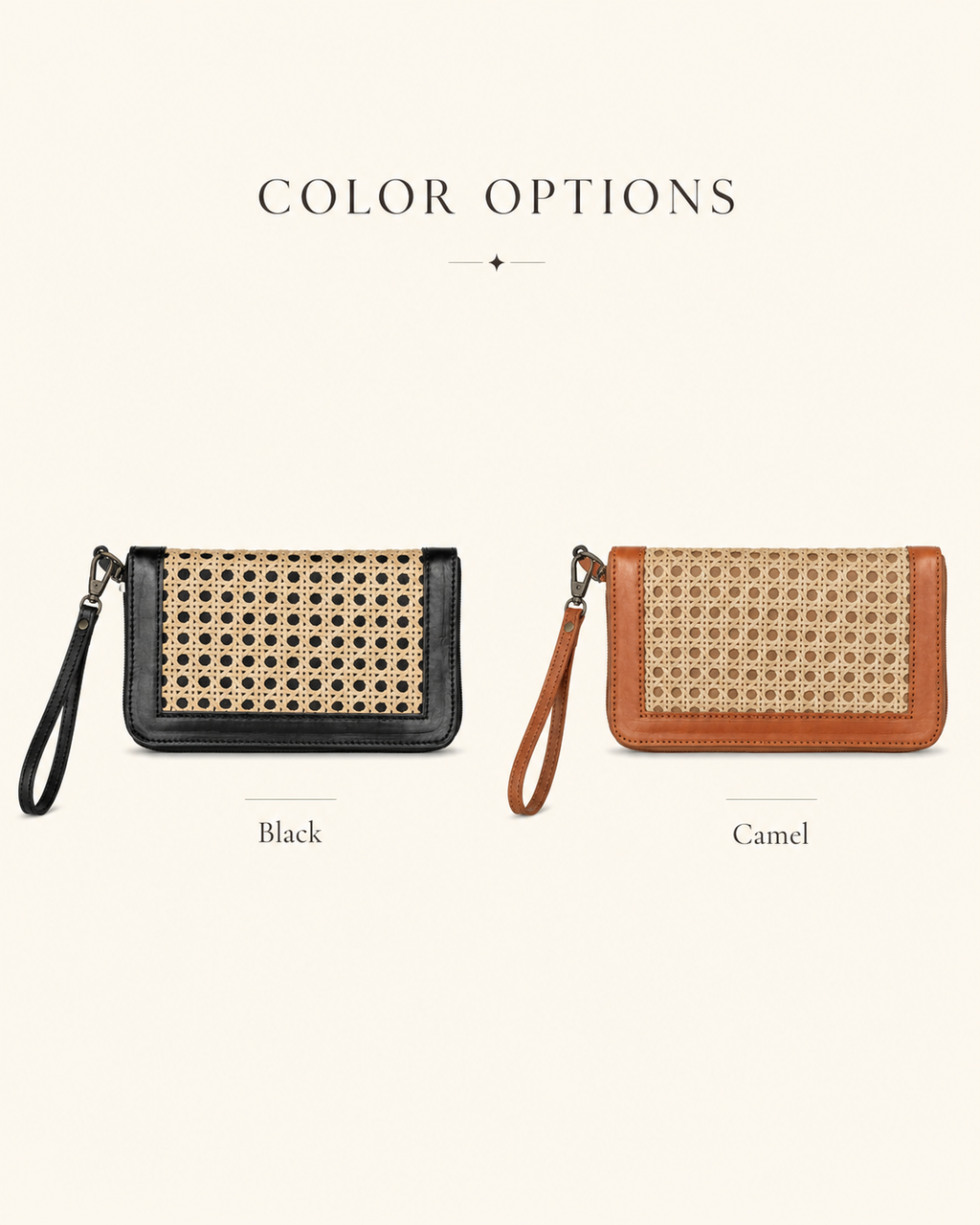 Raja Leather and Cane Wallet
