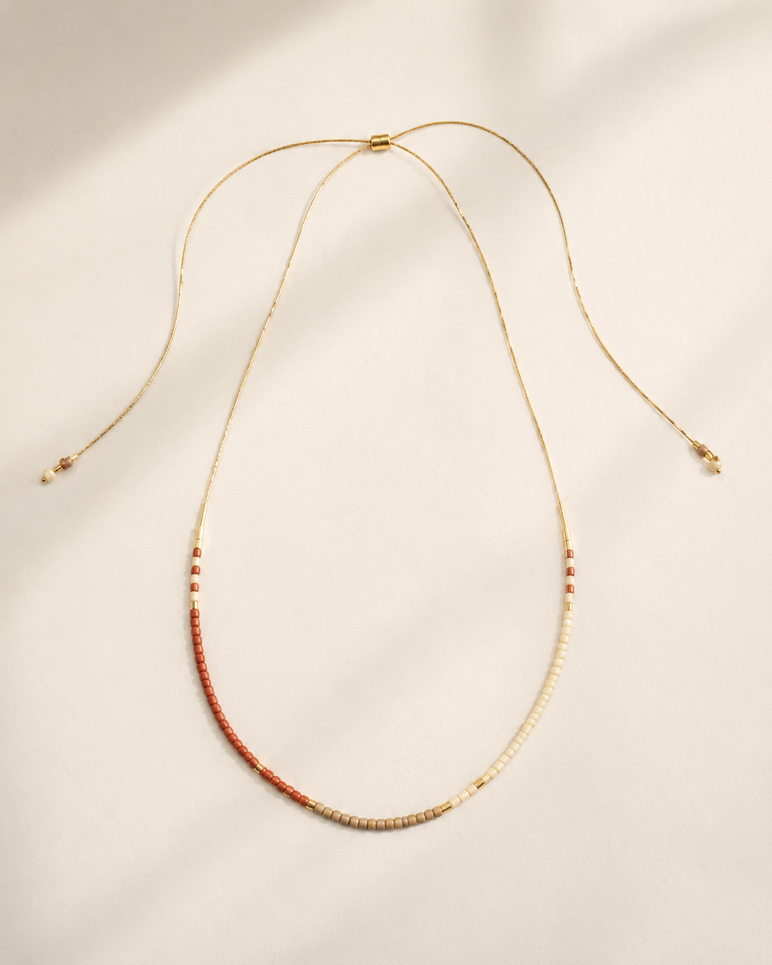 Golden Beaded Necklace
