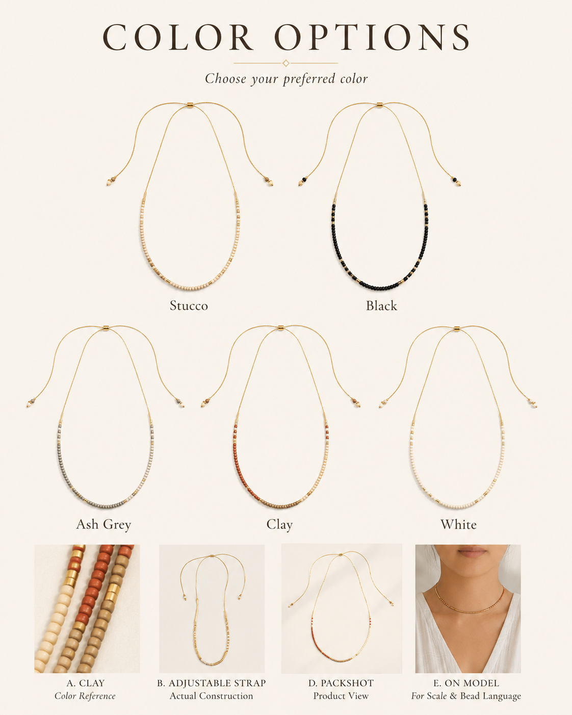 Golden Beaded Necklace