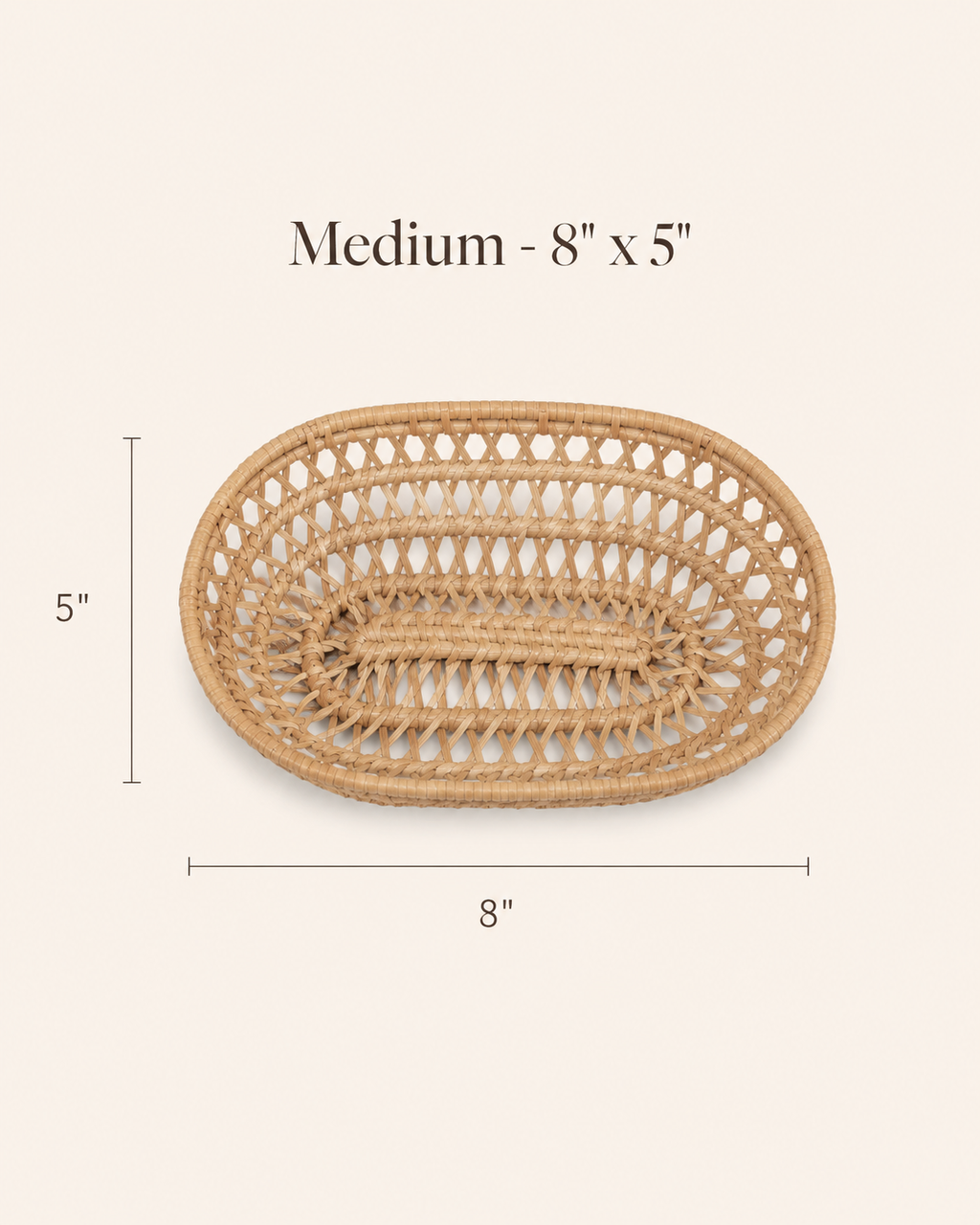 Oval Rattan Basket Set
