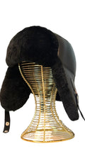 Genuine Leather Shearling Hat Unisex