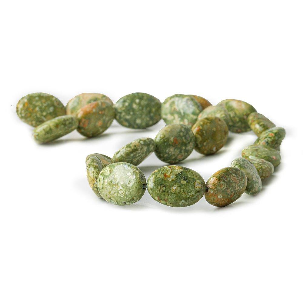 12x16mm Rhyolite Plain Oval Beads 16 inch 23 pcs