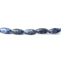 12x5mm Sodalite Plain Elongated Rice Beads 14 inch