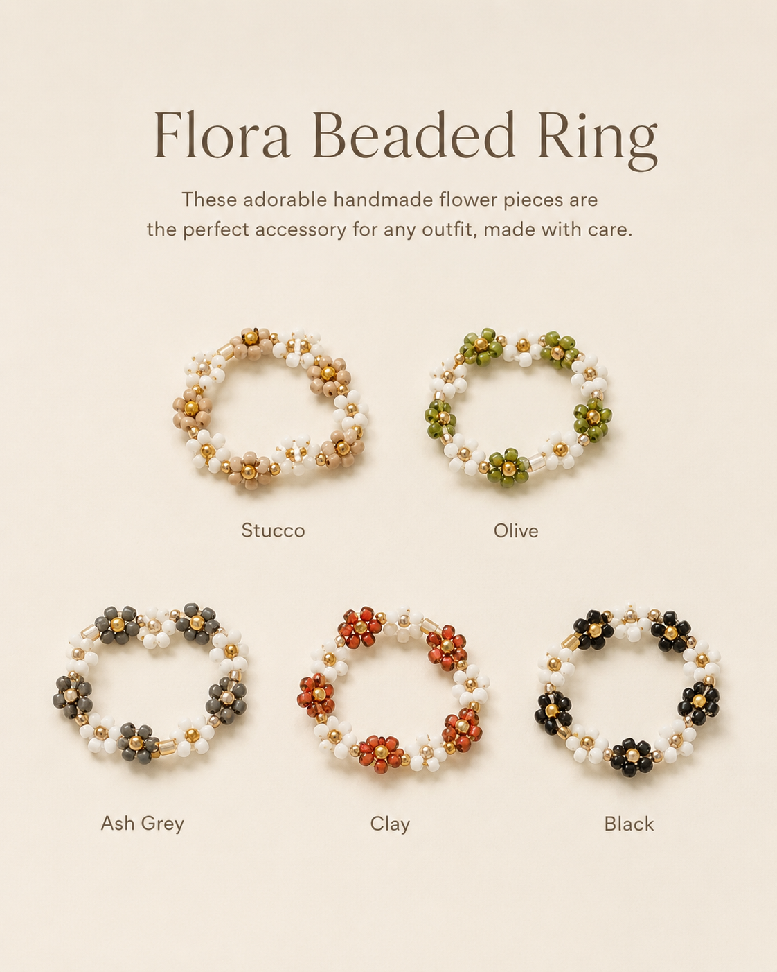 Flora Beaded Ring
