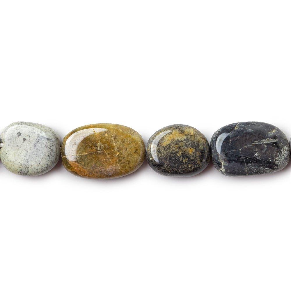 13mm Jasper Plain Oval Beads, 14 inch