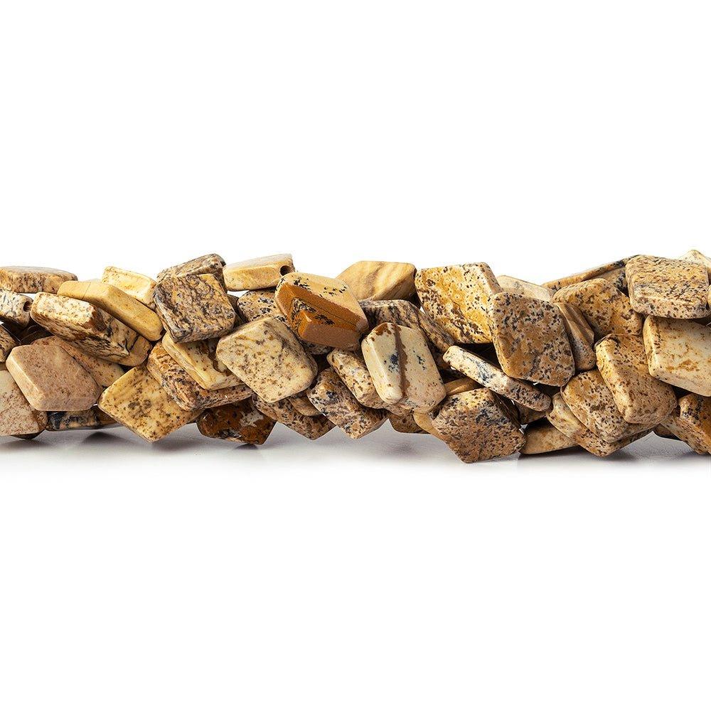13mm Picture Jasper Plain Kite Beads, 14 inch