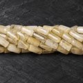 Rutilated Quartz Beads Plain Tube