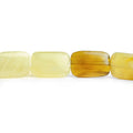 14mm Honey Opal Plain Rectangle Beads, 14 inch
