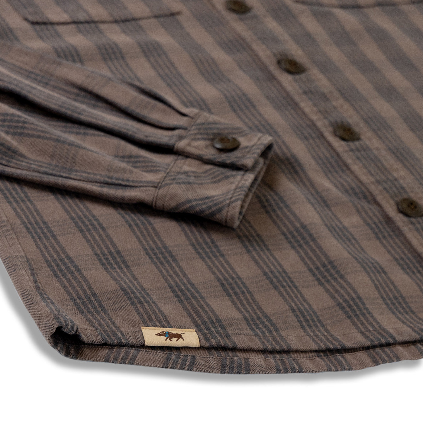 Waimea Overshirt Brown Charcoal Palaka