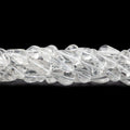 15mm Crystal Quartz Plain Straight Drilled Teardrop Beads, 15 inch