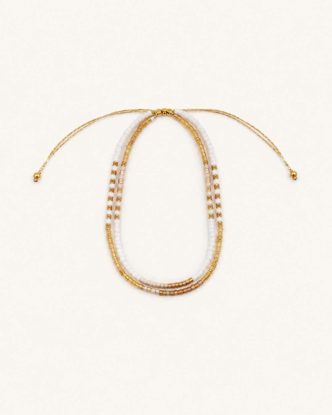 Golden Beaded Bracelet