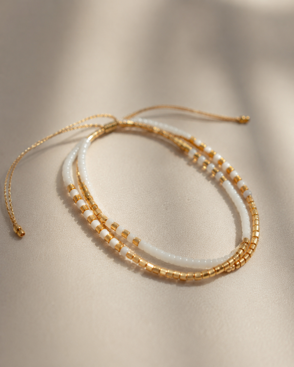 Golden Beaded Bracelet