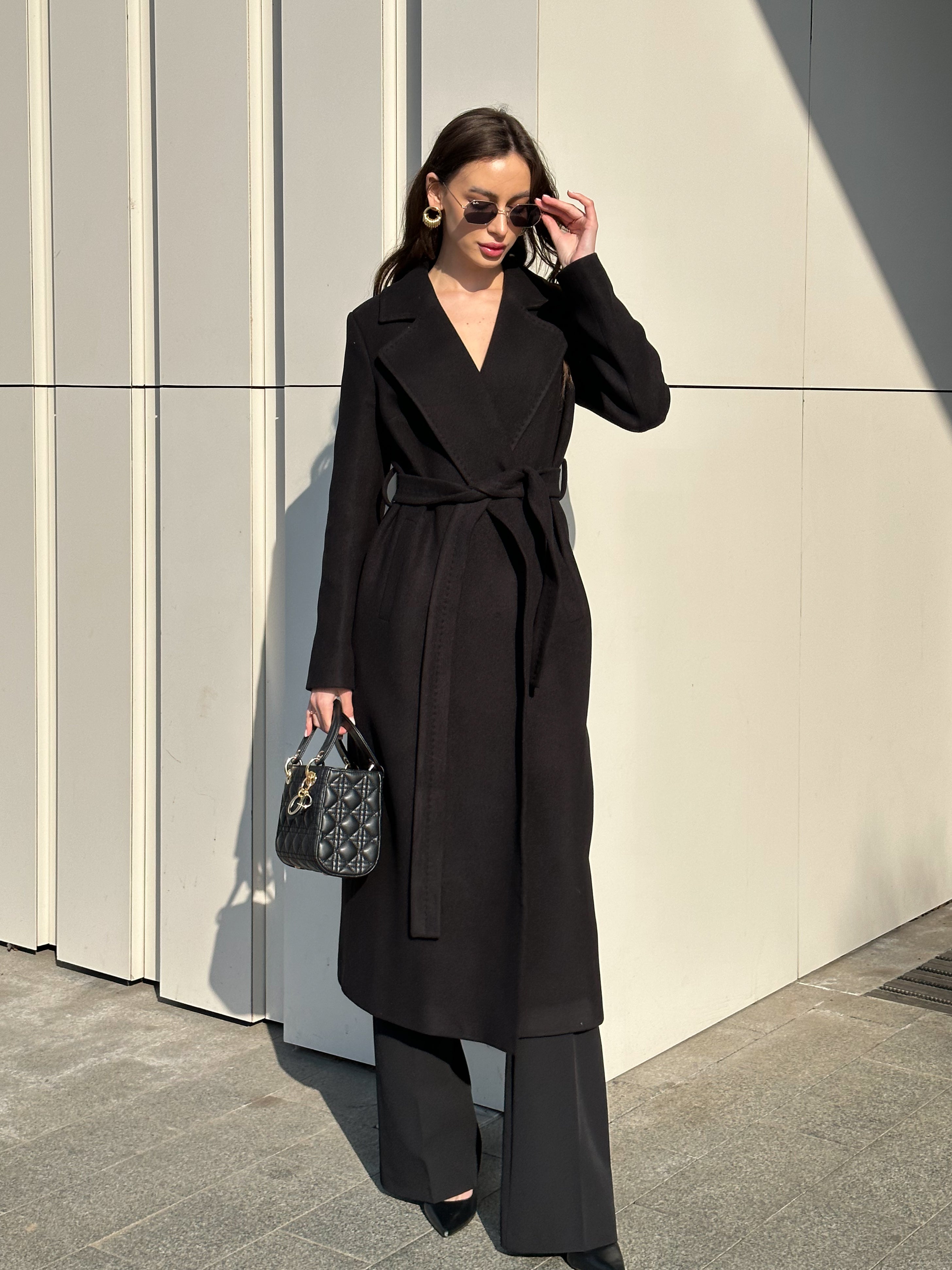 Pre-Order. Re-Stock Ships March 20, 2026. Astoria Classic Wraparound Wool Blend Overcoat