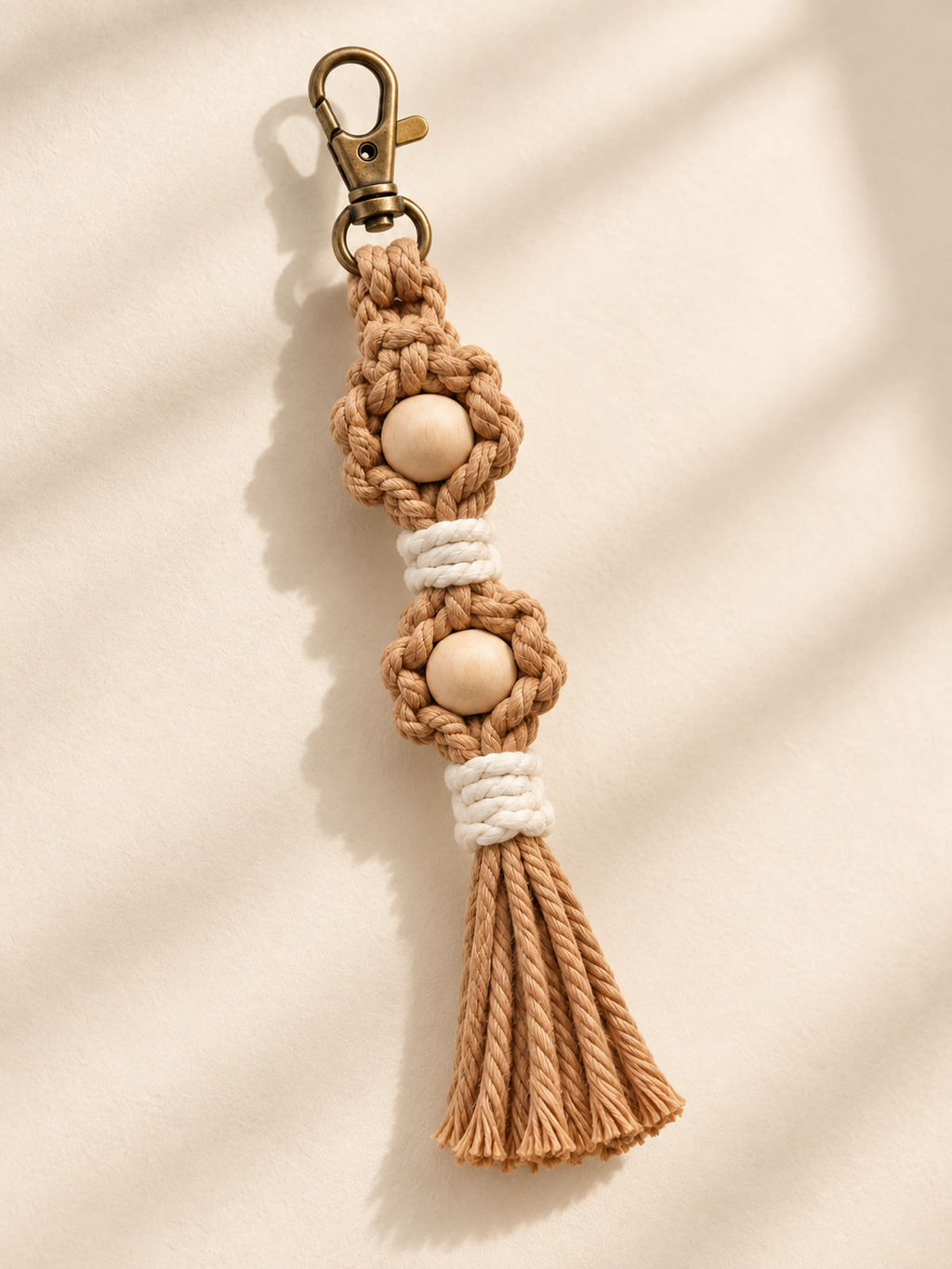 Flora Macrame Keychain