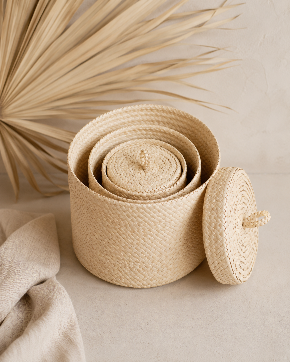 Blonde Small Storage Basket Set