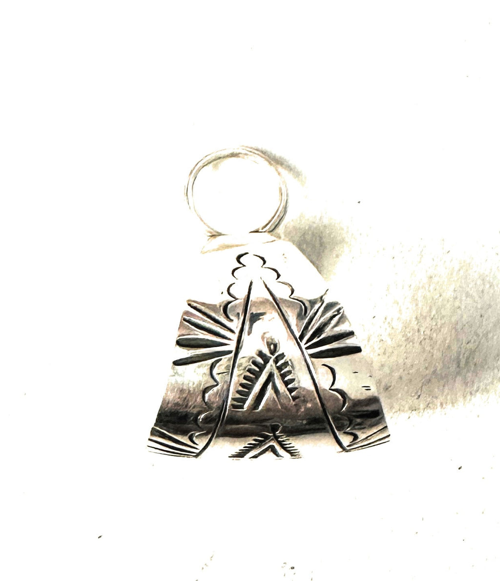 Handcrafted Hand Stamped Sterling Silver Bale