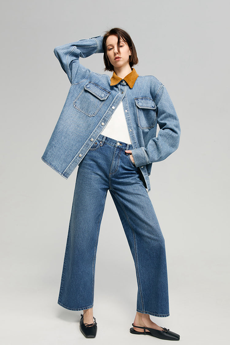 California Sunset Denim Shirt HJ902