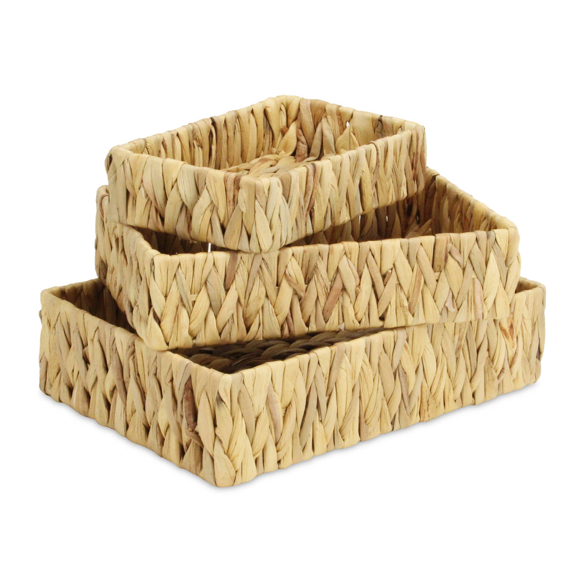 Laelia Hyacinth Woven Baskets (Set of 3)