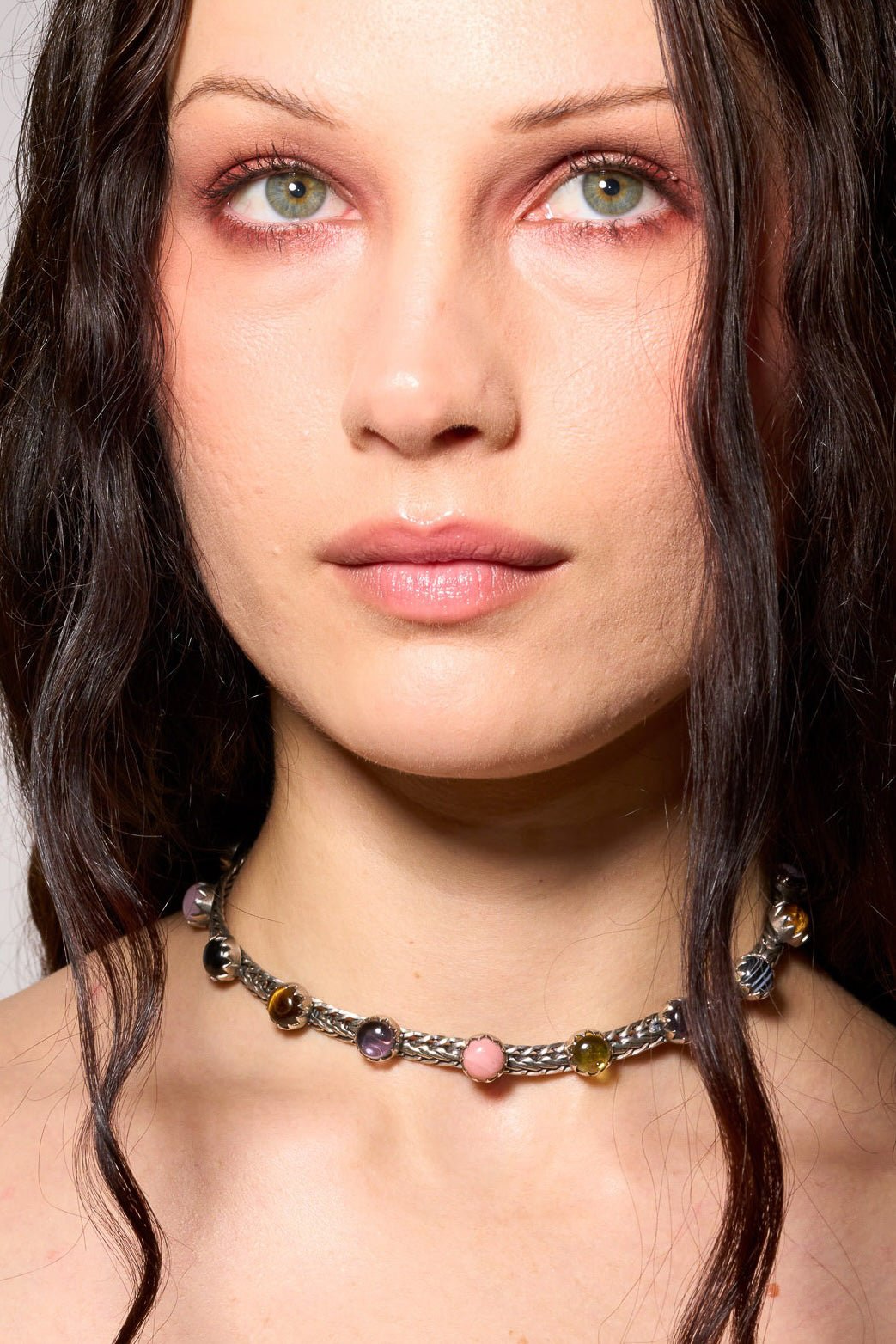 Chainmail Choker in Punk Rocks (Silver) SHIPS IN FEBRUARY