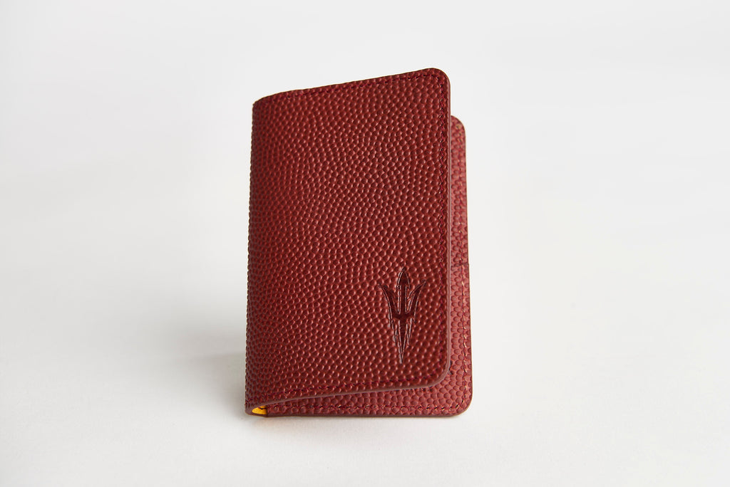 ASU Football Leather Foldover Wallet