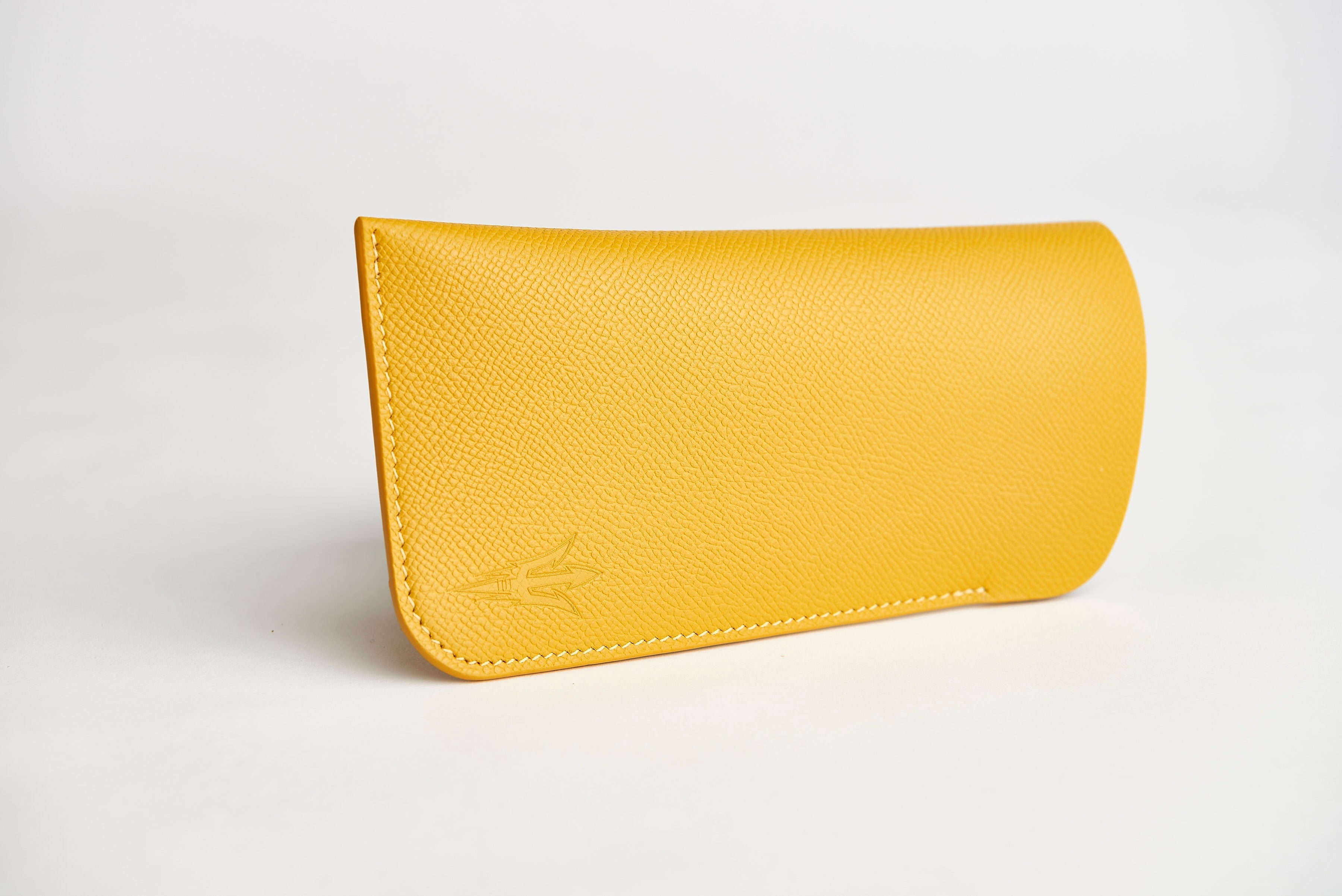 🟡 ASU Gold Epsom Leather Sunglass Case Holder