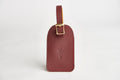 🔴 ASU Maroon Epsom Leather Luggage Tag