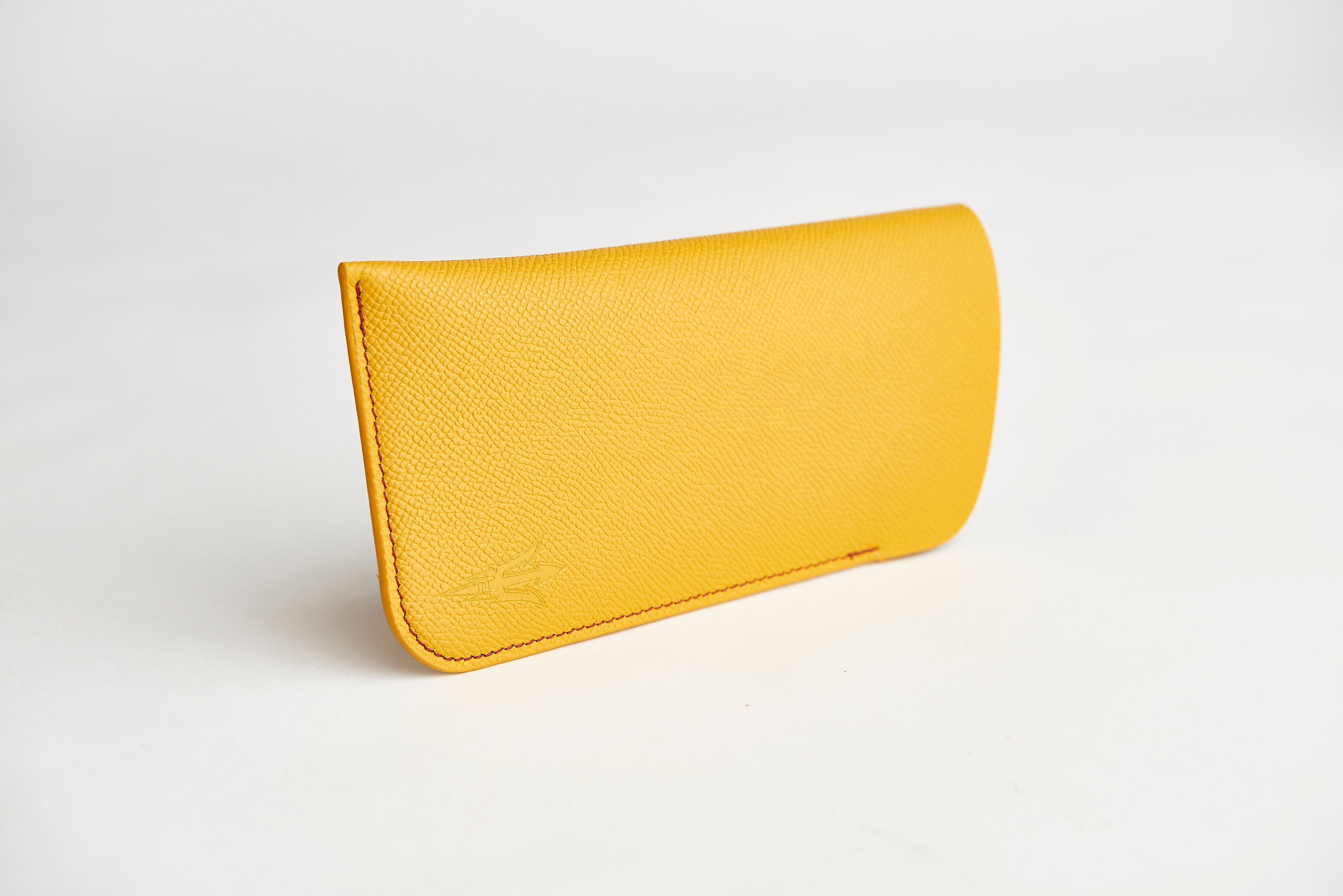 🟡 ASU Gold Epsom Leather Sunglass Case Holder