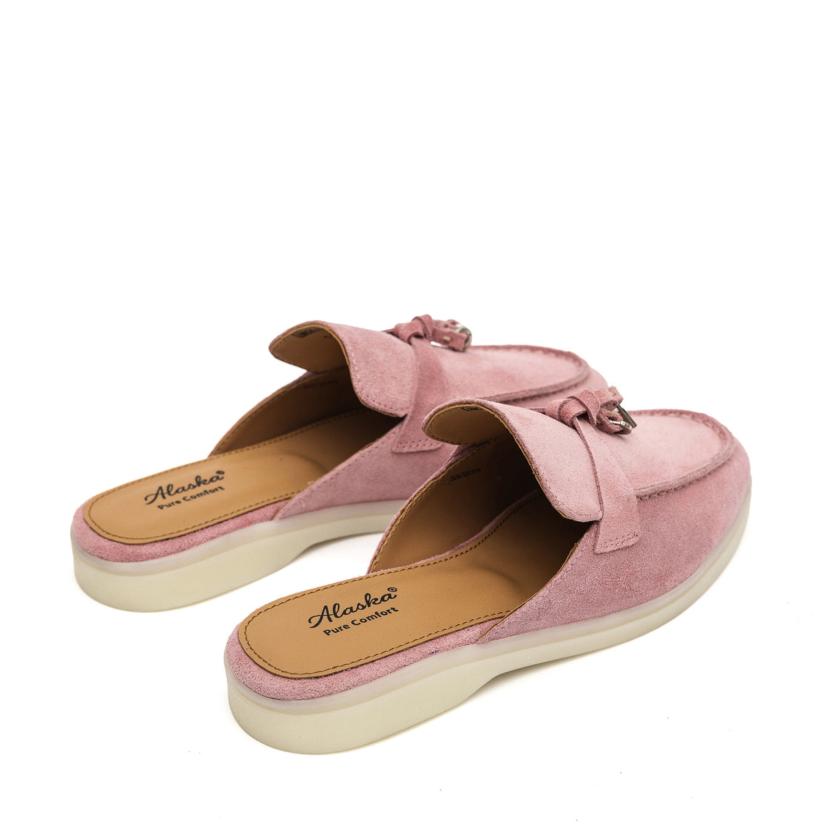 Como Suede Mules in Pink