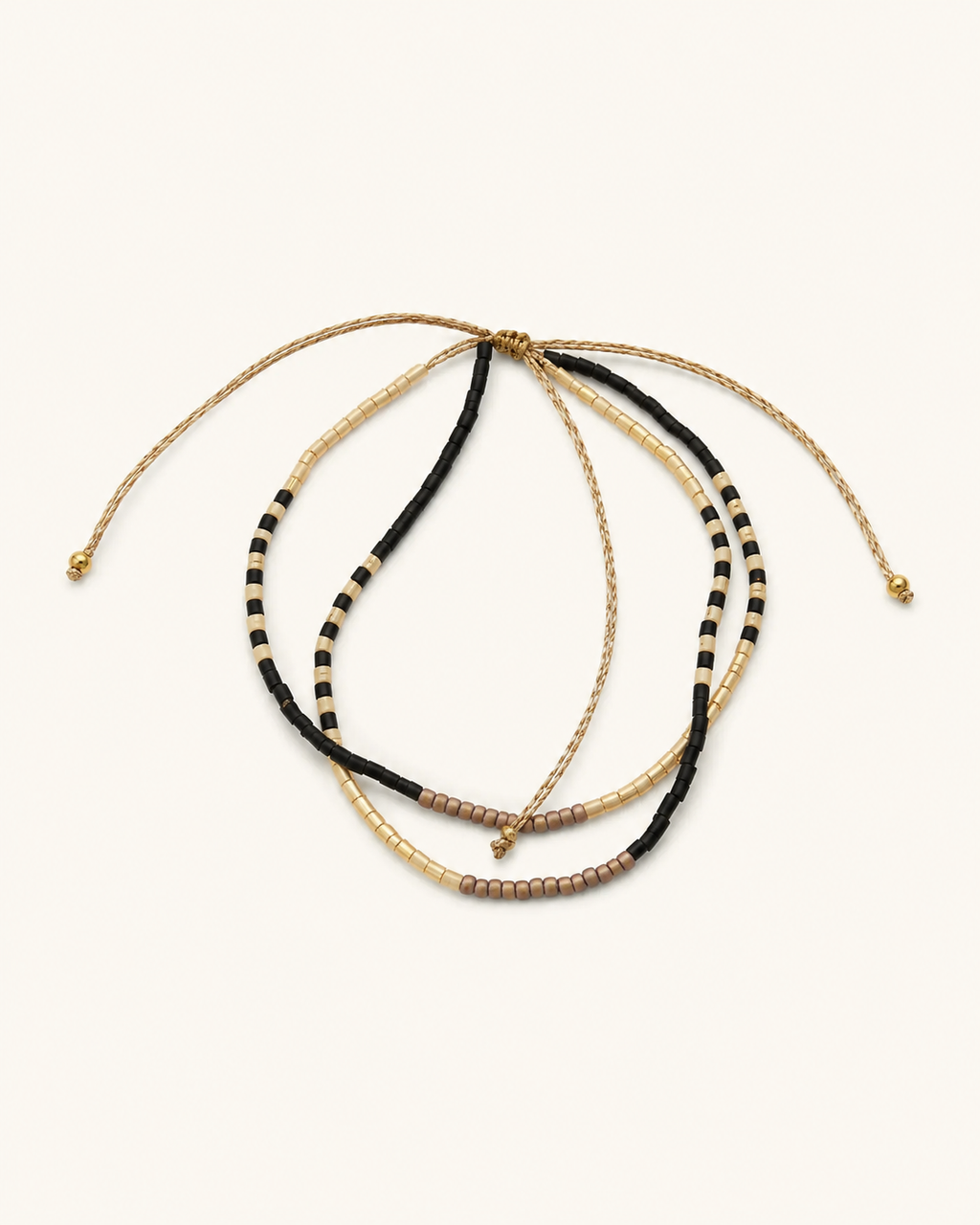 Golden Beaded Bracelet