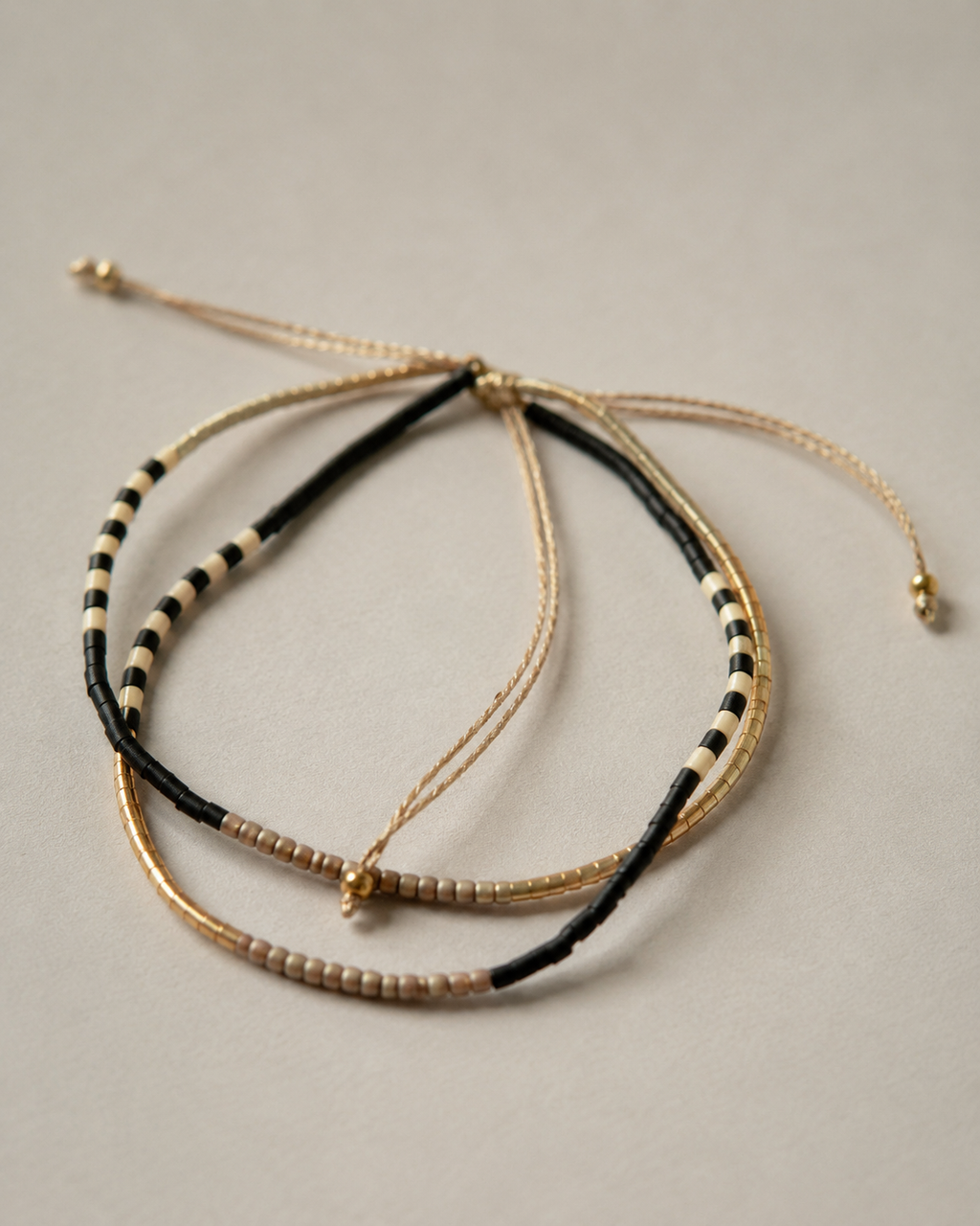 Golden Beaded Bracelet