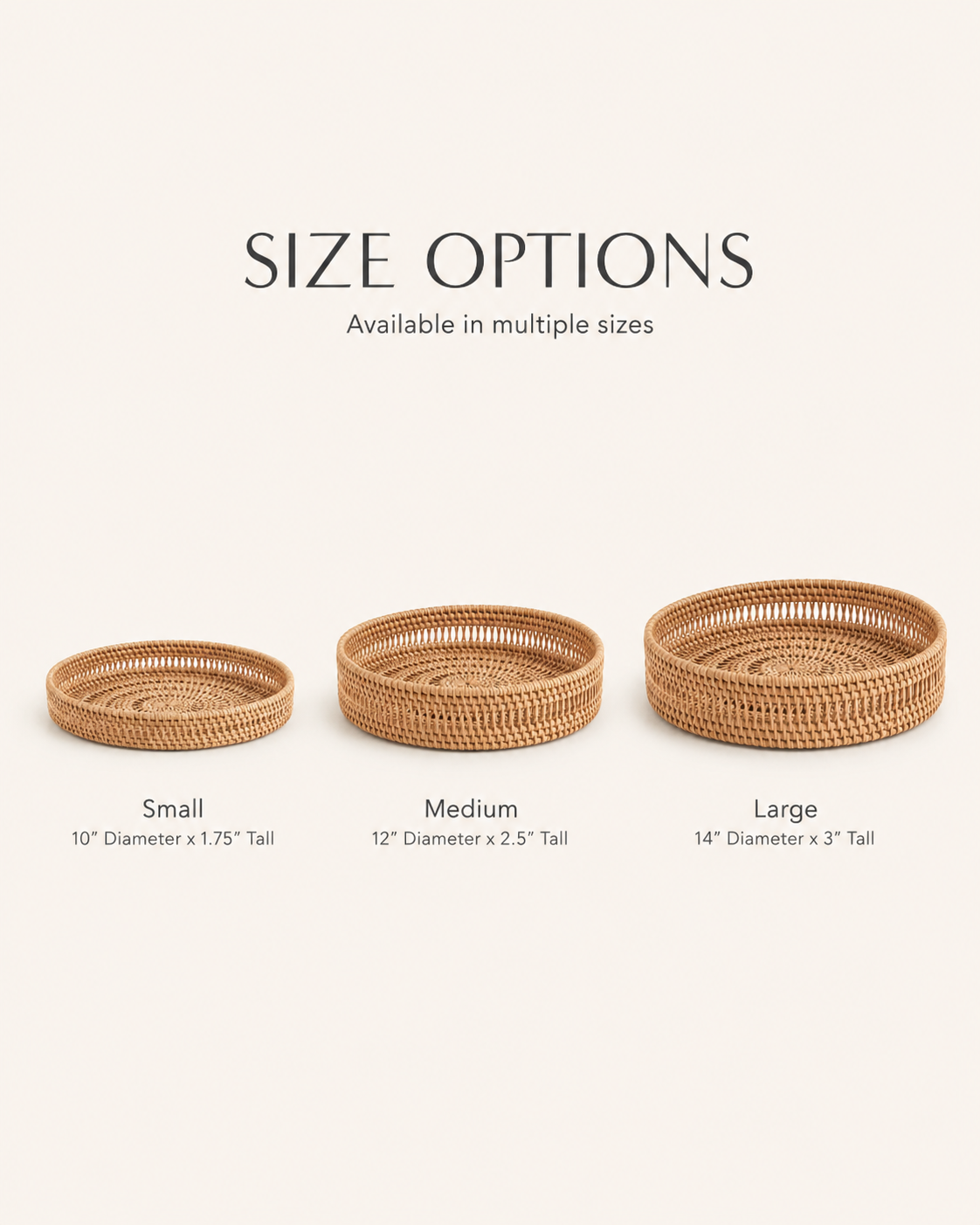 Round Woven Tray